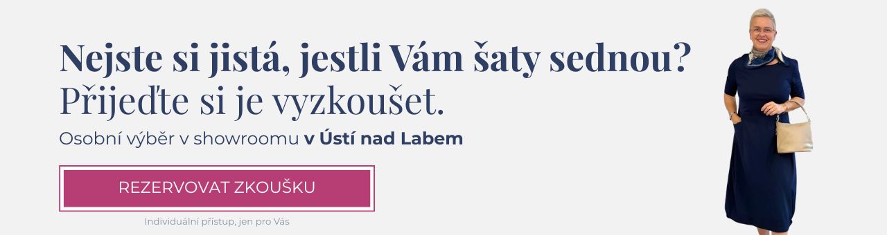 banner Volnočasové šaty – rezervace showroomu BLANKA STRAKA 26